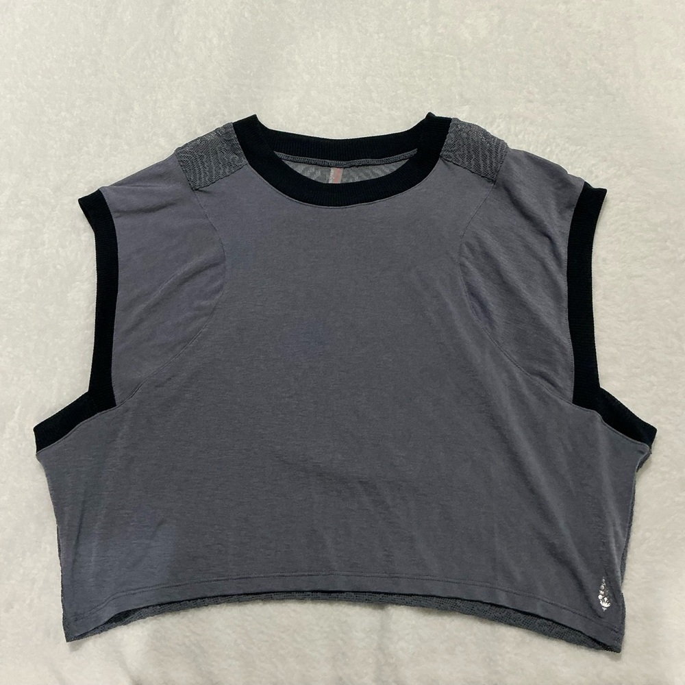 Free People Movement Gray Sleeveless Women's Top